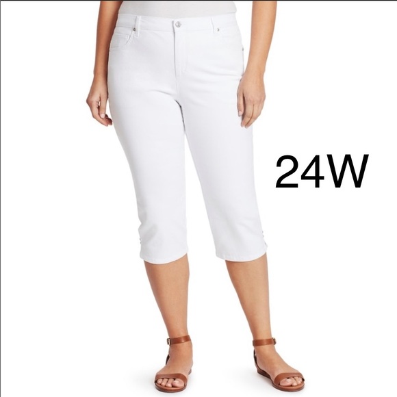 Gloria Vanderbilt Pants - Plus Size Gloria Vanderbilt Amanda Twill Capris
